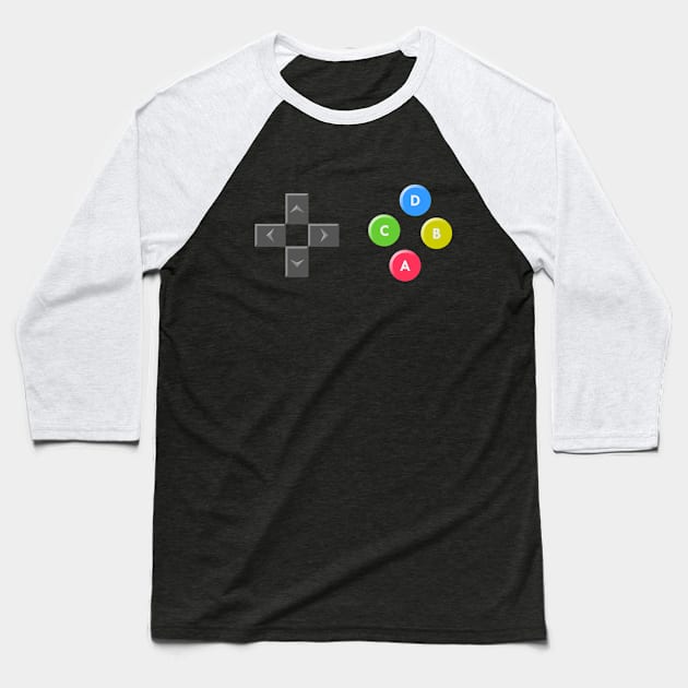 X Box - Gamer - D3 Designs Baseball T-Shirt by D3Apparels